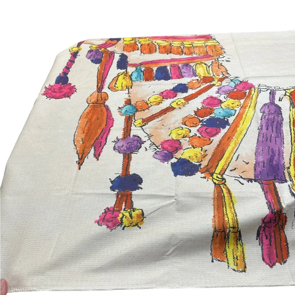 Colorful Camel Print Tapestry Wall Hanging